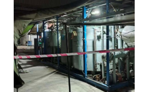 2025年11月10日廣東江門(mén)70噸導(dǎo)熱油鍋系統(tǒng)整體在線(xiàn)凈化工程順利結(jié)束